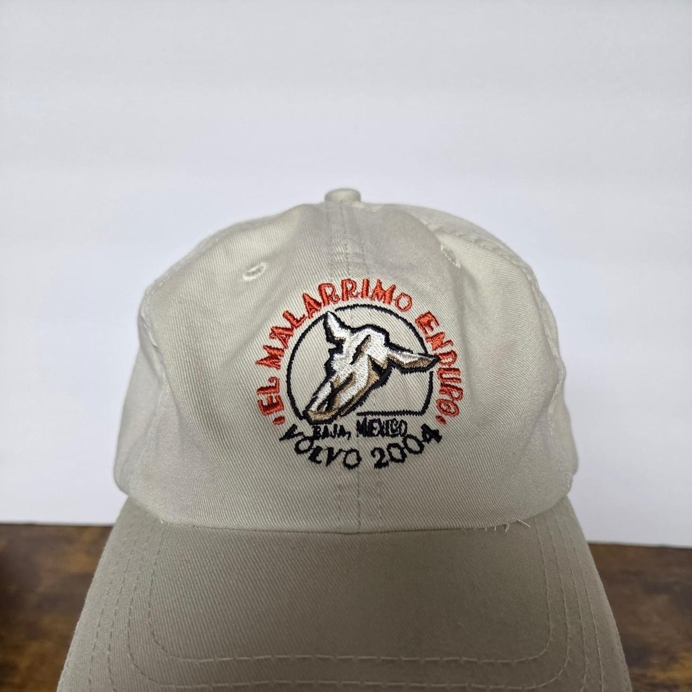 Vintage Volvo 2004 El Malarrimo Enduro Baja Mexico Hat Cap Khaki Beige Promo